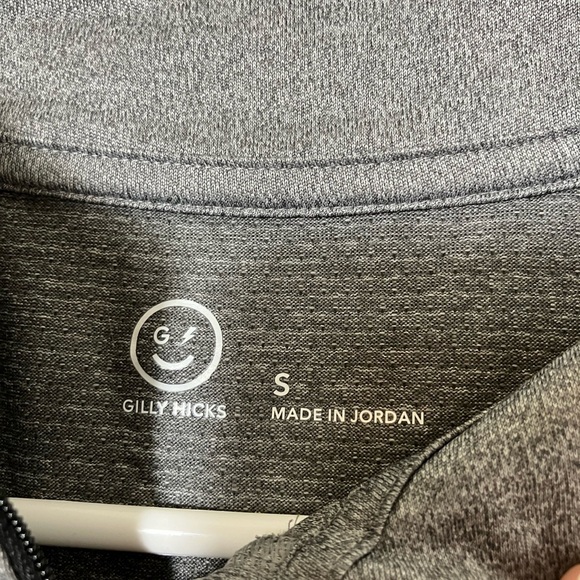 gilly hicks Men’s 1/4 Zip Pullover Men’s Sz S Gray Long Sleeves Athletic Casual‎ - Picture 2 of 7